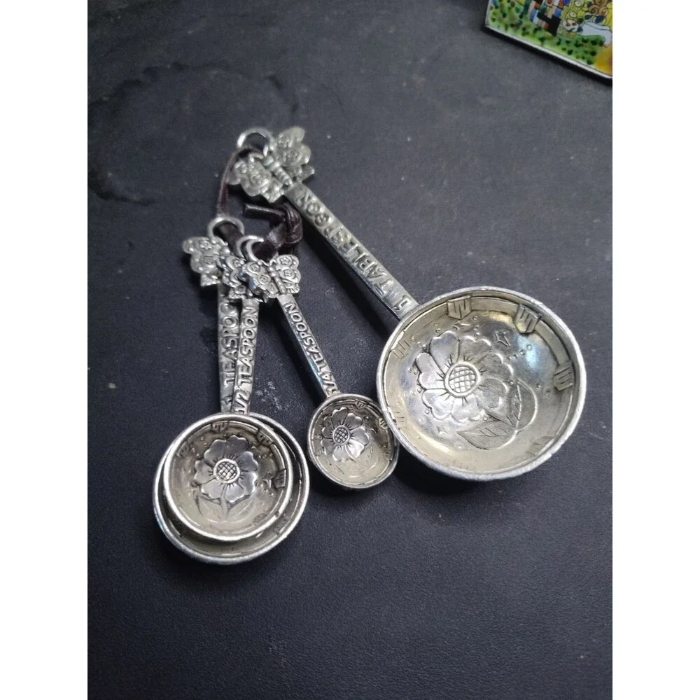 Tin Woodsman Handcrafted Celtic Design Pewter Measuring Cups With Hanger